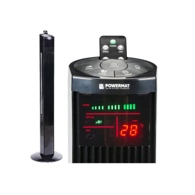 Ventilator turn 90 w Tower-120 negru, 117 cm, Powermat foto