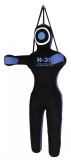 Manechin de antrenament N-35, 180cm, bumbac, pentru MMA/judo/ju-jutsu, negru/albastru