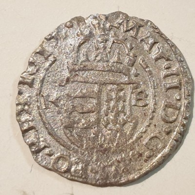 Ungaria 1 denar / denier 1613? argint Matthias ll foto