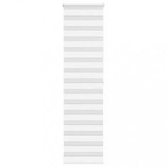 vidaXL Jaluzea tip zebra alb lățime țesătură 50,9 cm poliester