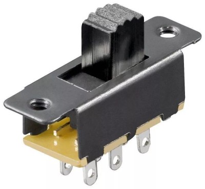 Comutator glisant 15.5mm 2x UM 6 pini ON-ON Goobay foto