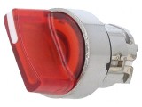 Comutator Rotativ 22mm cu LED Roșu IP66