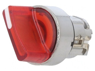 Comutator Rotativ 22mm cu LED Roșu IP66 foto