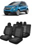 Huse Scaune Auto Textil FORD Ecosport 2018-2023 Bancheta Fractionata Umbrella Compatibil Airbag