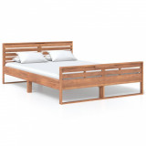 Cadru de pat, 140x200 cm, lemn masiv de tec