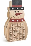 DECOR CRACIUN CALENDAR ADVENT SNOWMAN 40 CM, small foot