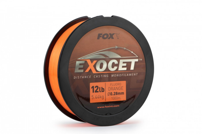 Exocet Fluoro Orange Mono 0.30mm 14lb/6.5kg (1000m)