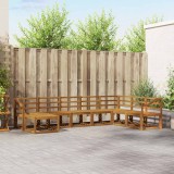 vidaXL Set de canapele de exterior 8 pcs natural Lemn Solid de Acacia 3366827