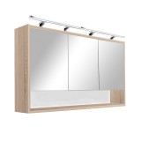 Cumpara ieftin Dulap superior cu oglindă Luna 120, stejar Sonoma
