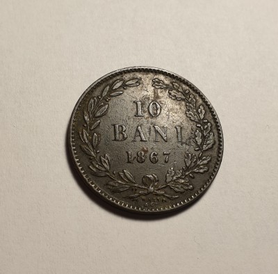 10 bani 1867 Watt foto