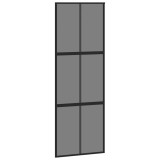 Cumpara ieftin Usa glisanta, negru, 76x205 cm, sticla securizata si aluminiu