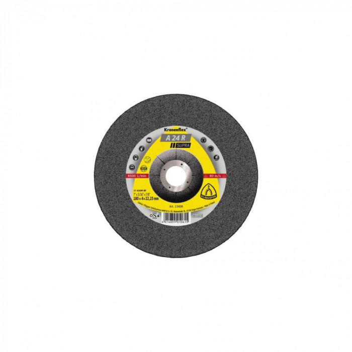 A 24 R disc polizare, 230 x 6 x 22,23 mm cu centru depresat, Klingspor 13433
