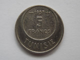 5 FRANCS 1957 TUNISIA