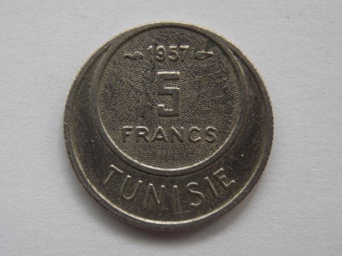 5 FRANCS 1957 TUNISIA