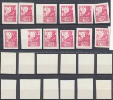 Romania 1912 lot 12 eseuri dintr-un model neaprobat - Regele cu sceptru, stare foarte buna