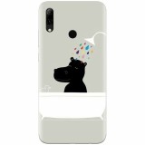 Husa silicon pentru Huawei P Smart 2019, Hippo Bath