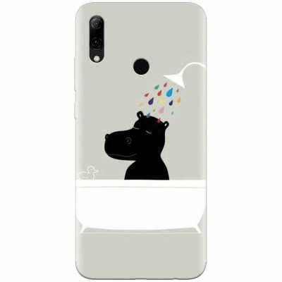 Husa silicon pentru Huawei P Smart 2019, Hippo Bath foto