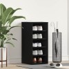 VidaXL Dulap pentru pantofi Stejar negru 32 x 35 x 70 cm Lemn compozit 862686