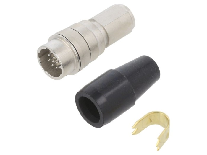 Conector circular push-pull 12 pini, 2A