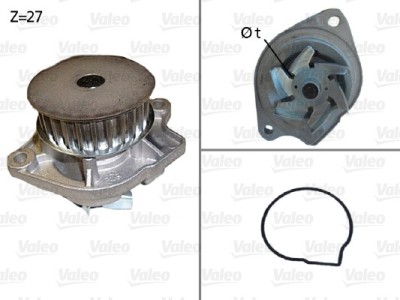 VALEO 506576 Pompă de apă, răcire motor foto