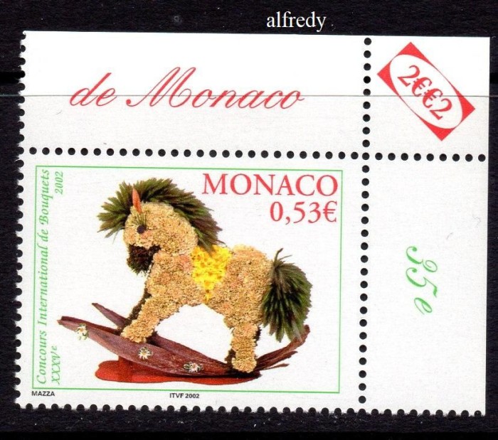 MONACO 2002, Expozitie Flora, serie neuzata, MNH