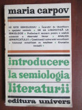 Introducere la semiologia literaturii-Maria Carpov