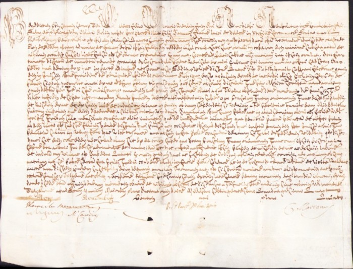 PM258N Bulă papală emisă de Papa Benedict al XIV-lea, 1744, pe pergament