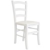 Scaun Paesana - cadru alb - imitatie piele alb - 21894