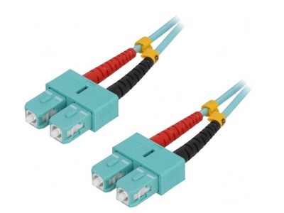 Patch cord fibră OM3 SC/UPC 0,5m LSZH foto