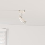 VidaXL Spotlight de Tavan 1 Way Reglabil Nichel Periat GU10