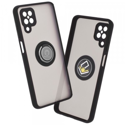 Husa pentru Samsung Galaxy A12 Nacho A127 / A12 A125, Techsuit, Glinth, Neagra foto