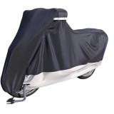 Cumpara ieftin Husa pentru motocicleta Velmia, marime M, 205 x 90 x 120 cm, poliester, gri