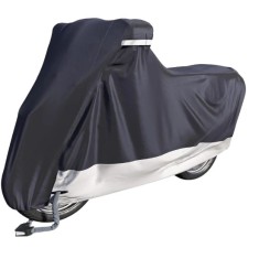 Husa pentru motocicleta Velmia, marime M, 205 x 90 x 120 cm, poliester, gri