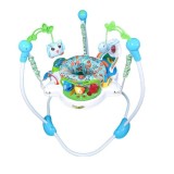 Saritor pentru copii cu centru de activitati WePro Store, Baby jumper, ajustabil pe inaltime, scaun rotativ 360&deg;, Sunete, Lumini, Accesorii atractive,