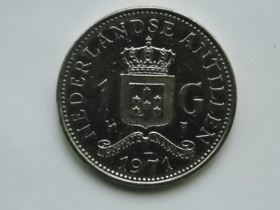 1 GULDEN 1971 ANTILELE OLANDEZE foto