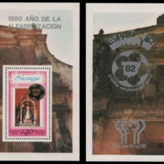 NICARAGUA 1980 FOTBAL CAMPIONATUL MONDIAL DIN SPANIA COTA MICHEL 100 EURO