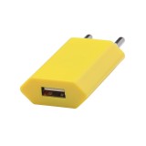Alim USB A x1 retea 1A galben