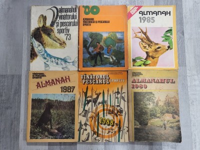 Almanahul Vanatorul si pescarul sportiv 1973,1980,1985,1987,1988 si 1989 foto