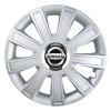 Set 4 Capace Roti, potrivite jantelor de R15, pentru Nissan, model flash cromat, Autohelix MSA