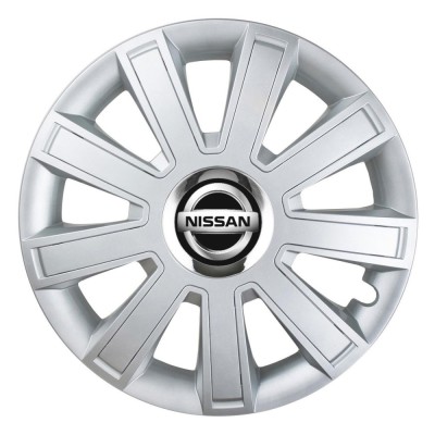 Set 4 Capace Roti, potrivite jantelor de R15, pentru Nissan, model flash cromat foto