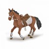 Figurina Papo Cal Echitatie &amp; Calaret, Rase De Cai Si Ponei, 12.5cm, +3 ani, Jucarie Realista Pictata Manual