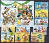 Anguilla 1984 Disney Craciun MI 620-628 + bl.59 MNH