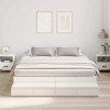 VidaXL Cadru de pat cu depozitare cu sertar Alb 236.5 x 180 x 31.5 cm 3335661