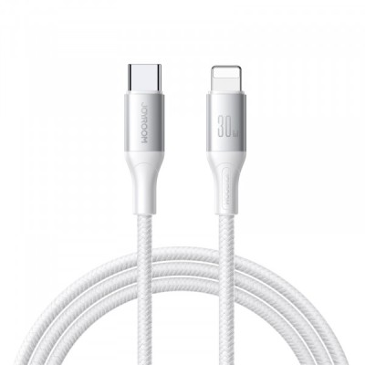 Cablu Date si Incarcare USB-C - Lightning Joyroom S-A28 Flash, 30W, 1m, Alb foto
