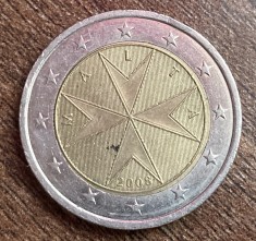 C50 - Moneda foarte veche - 2 euro - Malta - 2008