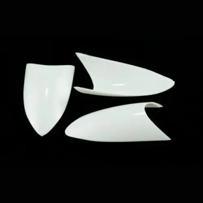 Tipsuri albe Oval French, cutie cu 50buc - unghii false mărimea Inginails nr.7 foto