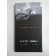 POVESTI PENTRU oameni mari - Nicolae Manolescu