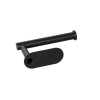 Suport autoadeziv pentru hartia igienica, 16 x 8.8 x 10 cm, metal, negru