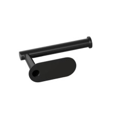 Suport autoadeziv pentru hartia igienica, 16 x 8.8 x 10 cm, metal, negru