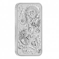 Moneda argint 9999 lingou , Dragon Australia 2020 1 oz = 31 grame foto